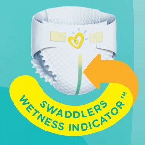 Pampers Swaddlers with the wetness strip review