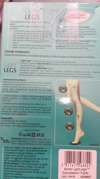 Scholl Light Legs Compressive Tights 60 