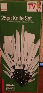 ronco 25 piece knife set