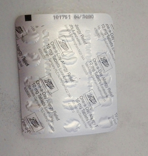 The OneaDay Allergy Relief 10 Mg Tablets Loratadine by Boots review