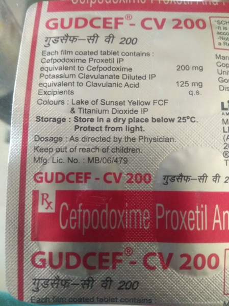 Gudcef - CV 200 Antibiotic for Respiratory Tract Infection Gudcef - CV 200 Antibiotic for Respiratory Tract Infection