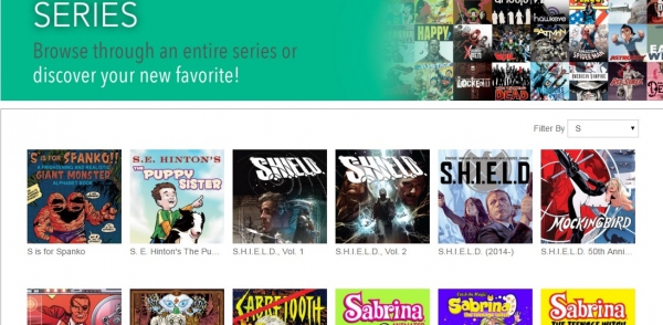 Comixology.com website Comixology.com website
