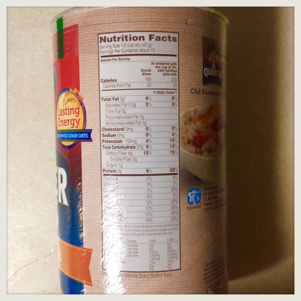 Quaker 100% Whole Grain Old Fashioned Oats Quaker 100% Whole Grain Old Fashioned Oats