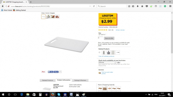 Legitim chopping board, by Ikea Legitim chopping board, by Ikea