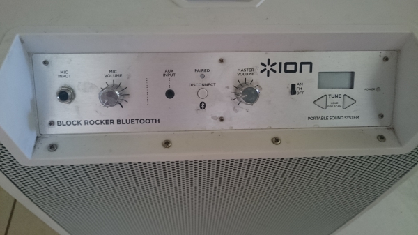 White, Ion Block Rocker, Portable Bluetooth Speaker White, Ion Block Rocker, Portable Bluetooth Speaker