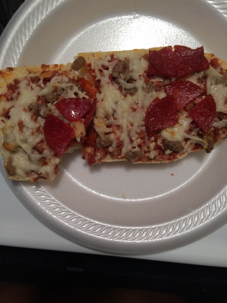 Mama Cozzi Three Meat French Bread Pizza Mama Cozzi Three Meat French Bread Pizza