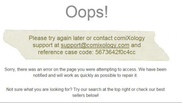 Comixology.com website Comixology.com website