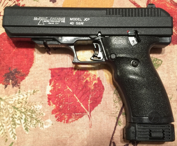 Hi-Point Model JCP 40 SW semiautomatic pistol. 