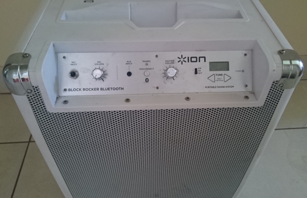 White, Ion Block Rocker, Portable Bluetooth Speaker White, Ion Block Rocker, Portable Bluetooth Speaker