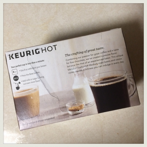 Starbucks Mocha flavored coffee k-cup pods Starbucks Mocha flavored coffee k-cup pods