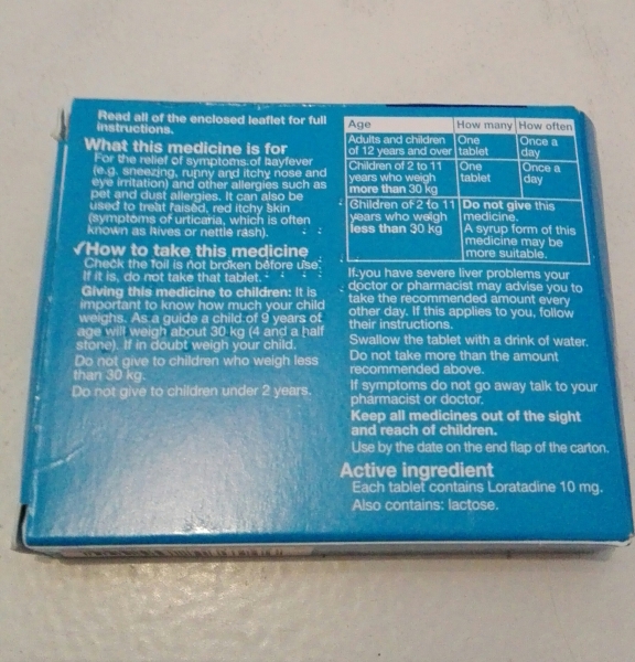 The OneaDay Allergy Relief 10 Mg Tablets Loratadine by Boots review