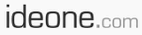 Ideone - online code writing and compiling tool Ideone - online code writing and compiling tool
