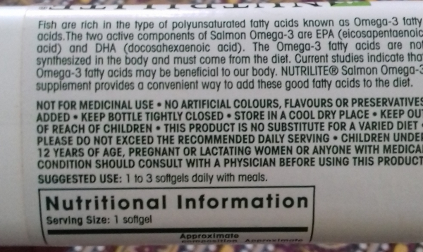 Nutrilite Salmon Omega - 3 Soft Gel Nutrilite Salmon Omega - 3 Soft Gel