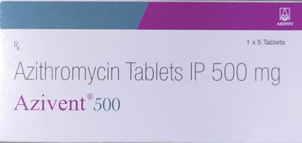 Azivent 500 (Azithromycin Tablets) for Respiratory Tract Infection Azivent 500 (Azithromycin Tablets) for Respiratory Tract Infection