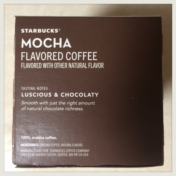 Starbucks Mocha flavored coffee k-cup pods Starbucks Mocha flavored coffee k-cup pods